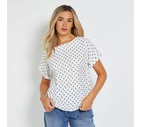 Dorothy Perkins Printed Roll Sleeve Blouse LEOPARD SIZE 10