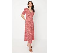 Dorothy Perkins Red Midi Dress Womens Daywear Dresses