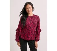 DOROTHY PERKINS Ruffle Blouson Sleeve Empire Seam Blouse Pink 8