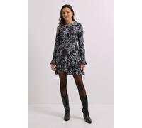 Dorothy Perkins Ruffle Sleeve Frill Detail Printed Mini Dress In Floral floral 12