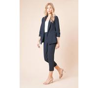 Dorothy Perkins Slim Ankle Grazer Trouser, 12, Navy