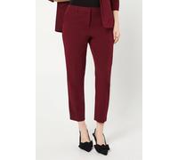 Dorothy Perkins Slim Leg Tailored Ankle Grazer Trouser In Burgundy burgundy 14