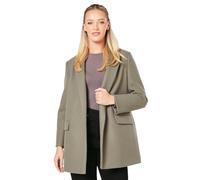 Womens Smart Pocket Detail Blazer Coat Khaki 12