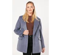 Dorothy Perkins Smart Pocket Detail Blazer Coat In Blue blue XL