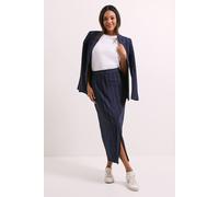 Dorothy Perkins Stripe Column Midaxi Skirt In Navy navy 10