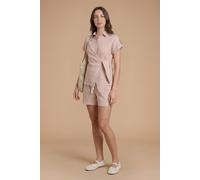 Dorothy Perkins Stripe Tie Side Shirt In Stone stone