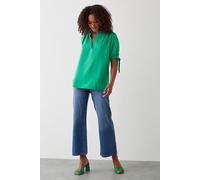 Dorothy Perkins Tall Tie Sleeve Overhead Shirt In Green green 8