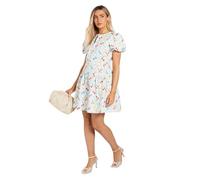 Dorothy Perkins Tie Front Button Detail Puff Sleeve Mini Dress