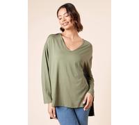 Dorothy Perkins V Neck Tunic In Khaki khaki 8