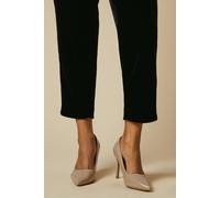 Womens Wide Fit Dash Pointed High Stiletto Heel Court Shoes Taupe 5