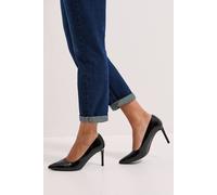 Dorothy Perkins Wide Fit Dash Pointed High Stiletto Heel Court Shoes In True Black true black 5