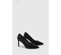 Dorothy Perkins Wide Fit Dash Velvet Pointed High Stiletto Heel Court Shoes