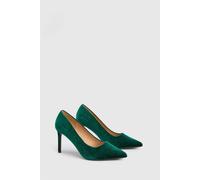 Dorothy Perkins Wide Fit Dash Velvet Pointed High Stiletto Heel Court Shoes