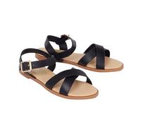 Dorothy Perkins Wide Fit Florence Faux Leather Cross Strap Flat Sandals, 4, blush