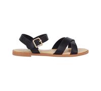 Dorothy Perkins Wide Fit Florence Faux Leather Cross Strap Flat Sandals, 7, Rose Gold