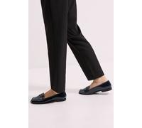Dorothy Perkins Wide Fit Lara Penny Loafers In New Navy new navy