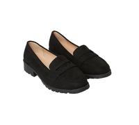 Womens Wide Fit Leoni Chunky Loafer Natural Black 8
