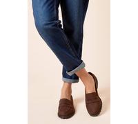 Dorothy Perkins Women's Wide Fit Leoni Chunky Loafers in Chocolate | Size: 5 Dorothy Perkins Chocolate 5