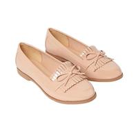 Dorothy Perkins Wide Fit Loretta Tassel Loafers, 6, Blush