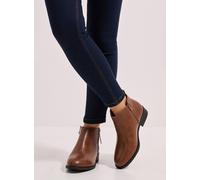 DOROTHY PERKINS Wide Fit Maddy Side Zip Flat Ankle Boots 4