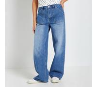 Dorothy Perkins Wide-Leg High Waist Denim Jeans MID WASH SIZE 10