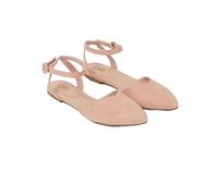 Dorothy Perkins Poppy Pointed Ankle Strap Ballet Pumps In Blush blush