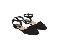 Dorothy Perkins Women’s Poppy Pointed Ankle Strap Ballet Pumps Black