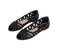 Dorothy Perkins Women’s Prim Peep Toe Ballet Pumps, Spring Summer, Office, Party, Occasion, Wedding Guest Black