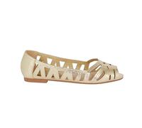 Dorothy Perkins Womens Flats Gold Peep Toe Ballet Laser Cut Slip On Comfort