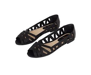 Dorothy Perkins Women’s Prim Peep Toe Ballet Pumps, Spring Summer, Office, Party, Occasion, Wedding Guest Black