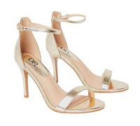 Dorothy Perkins Women’s Wide Fit Tyla Barely There High Stiletto Heel Sandals, Wide Fit, Spring Summer, Holiday, Summer Party, Wedding Guest
