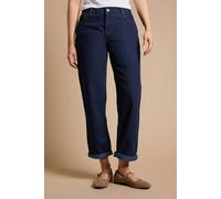 Dorothy Perkins Women's Boyfriends Ankle Grazer Fold Up Jeans in Indigo | Size: 10 Dorothy Perkins Indigo 10