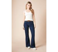 Dorothy Perkins Women's Comfort Stretch Flare Jean in Vintage Blue | Size: 16 Dorothy Perkins Vintage Blue 16