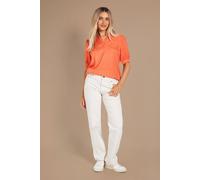 Dorothy Perkins Women's Comfort Stretch Slim Jeans in Ecru | Size: 8