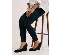 Dorothy Perkins Womens Court Heel Black Wedge Open Toe Strap Workwear