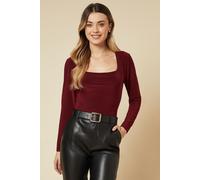 Double Layer Slinky Top Dorothy Perkins Berry XL
