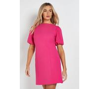 Dorothy Perkins Women's DP Luxe Puff Sleeve Bow Back Mini Dress in Hot Pink | Size: 12