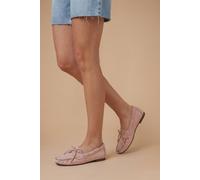 Dorothy Perkins Women's Lori Faux Suede Boat Shoes in Pink | Size: 5