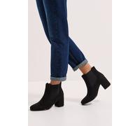 Dorothy Perkins Women's Madam Medium Block Heel Chelsea Boots in Natural Black | Size: 6 Dorothy Perkins Natural Black 6