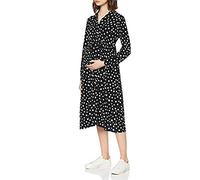 Dorothy Perkins Women's Maternity Green Floral Print 3/4 Sleeve Shirt Dress Dress