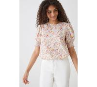 Dorothy Perkins Women's Multi Ditsy Shirred Hem Blouse | Size: 14