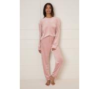 Dorothy Perkins Women's Nightwear Velour Co-Ord in Pink | Size: Large