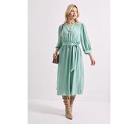 Overhead Belted Puff Sleeve Midi Dress Dorothy Perkins Sage 12