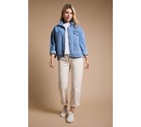 Dorothy Perkins Women's Oversized Denim Jacket in Light Wash | Size: 10