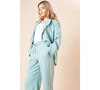 Dorothy Perkins Women's Oversized Double Breasted Stripe Blazer in Blue | Size: 14 Dorothy Perkins Blue 14