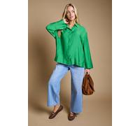 Dorothy Perkins Women's Oversized Lightweight Shirt in Green | Size: 12