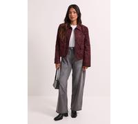 Dorothy Perkins Women's Petite Animal Print Pocket Detail Jacket in Red | Size: 6 Dorothy Perkins Red 6