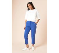 Dorothy Perkins Petite Ankle Grazer Trouser, 8, Cobalt