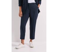 Dorothy Perkins Women's Petite Ankle Grazer Trouser in Navy | Size: 16