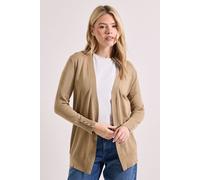 Dorothy Perkins Women's Petite Camel Longline Button Cuff Cardigan | Size: Large Dorothy Perkins Camel L